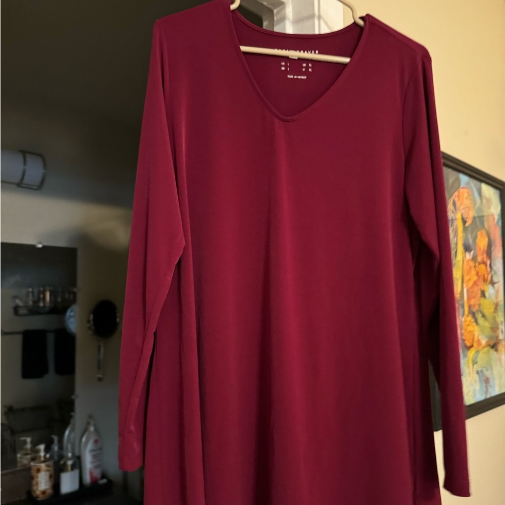 Susan Graver long sleeve tunic! New, worn once!